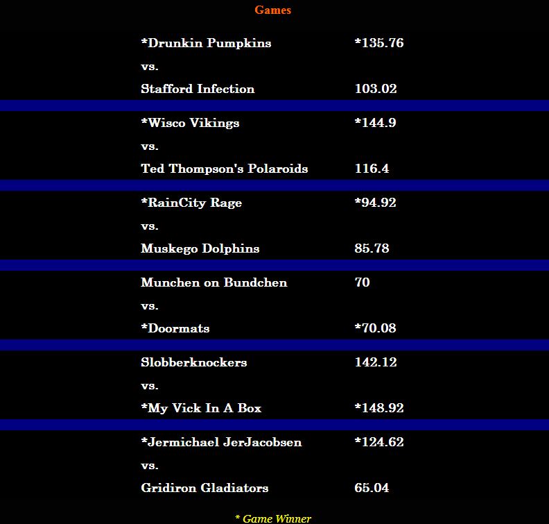 Week 3 Games