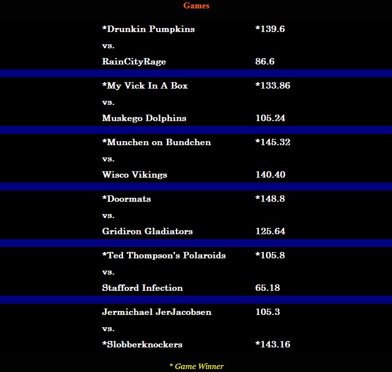 Week 5 Games